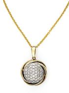 Effy Doro 14kt. White And Yellow Gold Diamond Pendant Necklace