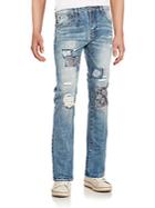 Mostly Heard Rarely Seen Paisley-trim Clifton Jeans