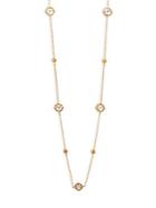 Freida Rothman Crystal & Goldplated Strand Necklace