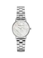 Bcbgmaxazria Classic Mother-of-pearl & Stainless Steel Bracelet Watch
