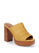Frye Katie Woven Leather Platform Sandals