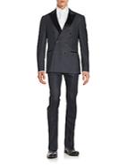 Brunello Cucinelli Double-breasted Wool-blend Suit
