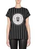 Balmain Stripe Logo Tee