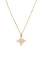 Ava & Aiden Goldtone & Crystal Pendant Necklace