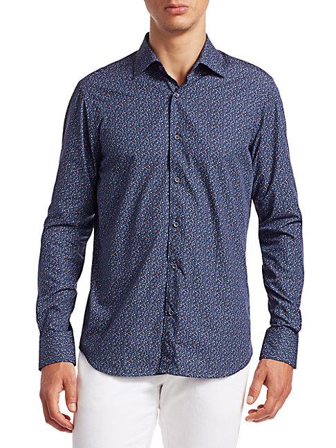 Saks Fifth Avenue Collection Floral Print Shirt
