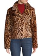 Rebecca Minkoff Hudson Leopard-print Faux Calf Hair Jacket