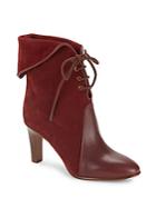 Chlo Italian Leather Almond-toe Ankle Boots