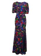 Saloni Annie Abstract Print Gown