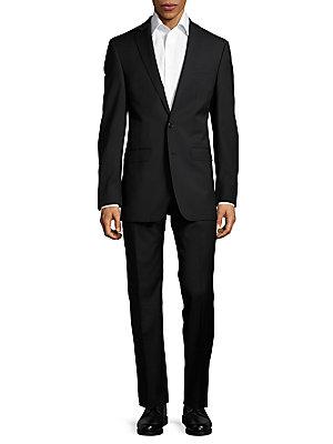 Calvin Klein Solid Slim-fit Suit