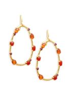 Ippolita Rock Candy&reg; 18k Yellow Gold Multi-stone Oval Hoop Earrings