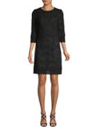 Andrew Gn Cotton Lace Shift Dress