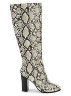 Kenneth Cole New York Jackie Snakeskin-embossed Knee-high Boots