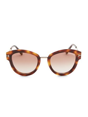 Tom Ford Mia Tortoiseshell Sunglasses