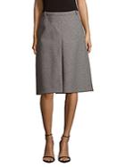 Balenciaga Checkered Wool Convertible Skirt