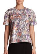 Opening Ceremony Sequin Girl Collage Top