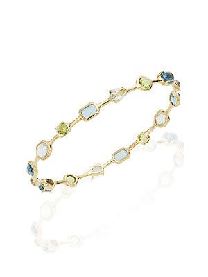 Ippolita Rock Candy Multi-stone & 18k Yellow Gold Bangle Bracelet