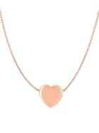 Saks Fifth Avenue 14k Rose Gold & Diamond Heart Chain Necklace