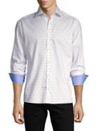 Bertigo Geometric-print Cotton Shirt