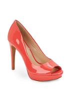 Vince Camuto Janeese Patent Leather Peep Toe Pumps