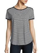 C & C California Edie Contrast Trim Striped Top