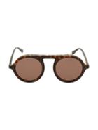 Stella Mccartney 64mm Faux Tortoiseshell Round Sunglasses