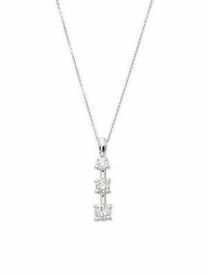 Effy Diamond And 14k White Gold Pendant Necklace