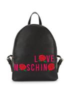 Love Moschino Love Rose Logo Backpack