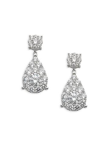 Lafonn Sterling Silver & Crystal Drop Earrings