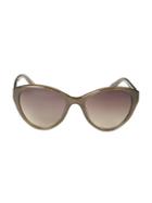 Linda Farrow 57mm Novelty Cat Eye Sunglasses