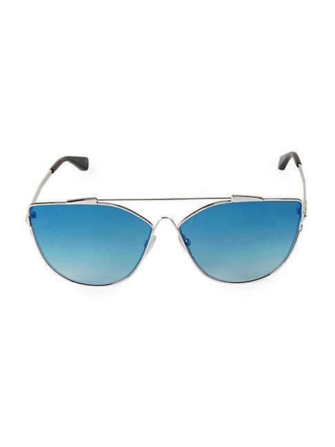 Tom Ford 64mm Tinted Aviator Sunglasses