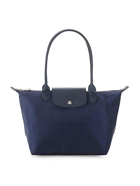 Longchamp Zip Leather-trimmed Tote