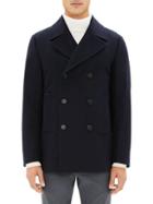 Theory Orchard Double-breasted Wool-blend Peacoat