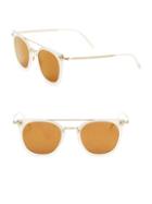 Oliver Peoples Dacette 50mm Mirrored Square Sunglasses