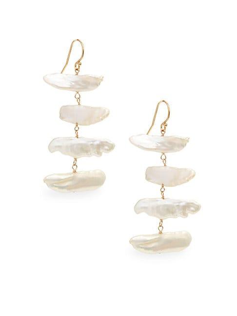 Alanna Bess Freshwater Pearl Drop Earrings