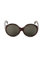 Saint Laurent Core 60mm Round Sunglasses