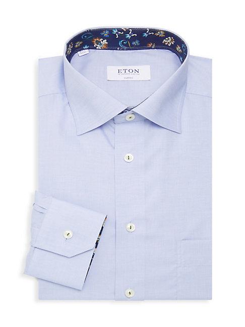Eton Classic-fit Floral Lined Dress Shirt