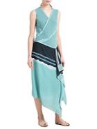 Donna Karan New York Asymmetrical Wrap Dress