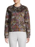 Valentino Butterfly-print Cotton Blend Sweater