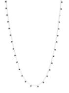 Freida Rothman Industrial Finish Sterling Silver & Cubic Zirconia Station Necklace