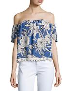 Lovers + Friends Floral-print Off-the-shoulder Top