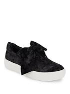 J/slides Bow-accented Round-toe Sneakers