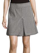 Chlo Checkered A-line Skirt