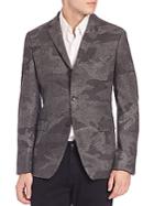 Michael Kors Camo Wool-blend Sportcoat