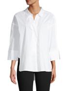 French Connection Aoko Rhodes Cotton Poplin High-low Shirt