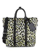 Moschino Leopard-print Nylon Crossbody Bag