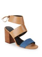 Rebecca Minkoff Christy Leather Block-heel Sandals