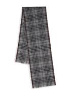 Saks Fifth Avenue Made In Italy Plaid Textured Scarf