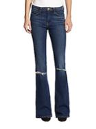Peserico Le High-rise Distressed Flared Jeans