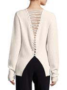 A.l.c. Markell Wool & Cashmere Lace Back Sweater