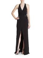 Abs Jersey Wrap Gown
